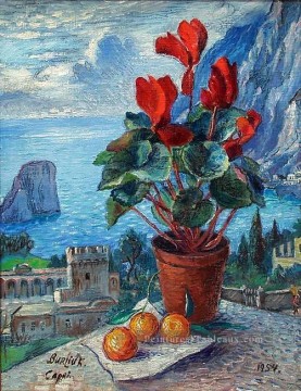 moderne Tableau Peinture - cyclamens 1954 fleurs de décor moderne
